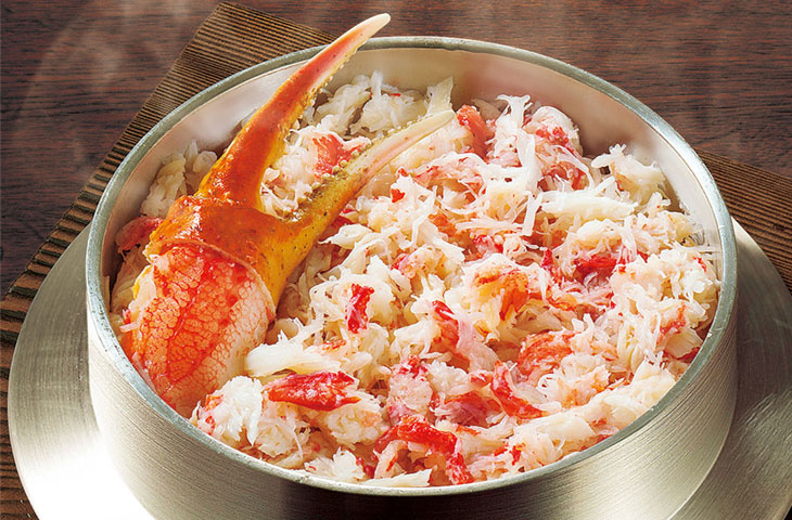 カニたっぷり釜飯